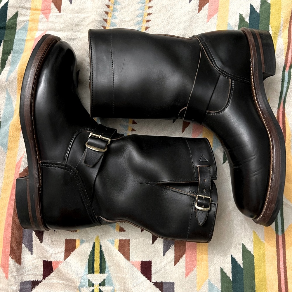 RRL murdock engineer boots size 9